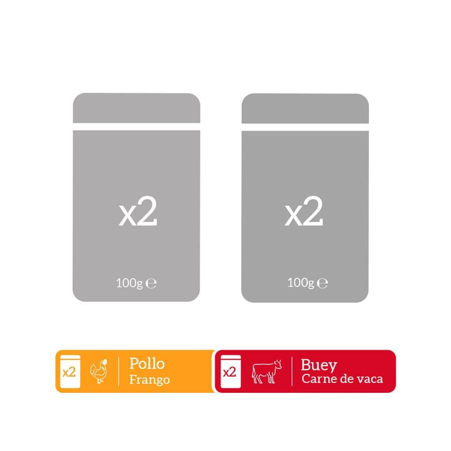 4 saquetas x 100 g Milord Adult Receita Estilo Caseira em Gelatina com Frango e Boi saquetas para c&atilde;es - Multipack, , large Imagem n&uacute;mero 4